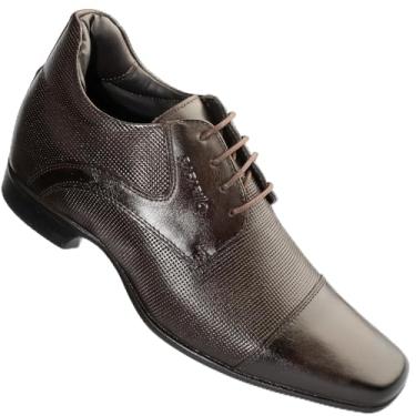 Imagem de Sapato Rafarillo Office Alth Aumenta 7cm Couro Original 53003 (Marrom, BR, Adulto, Numérico, 42)