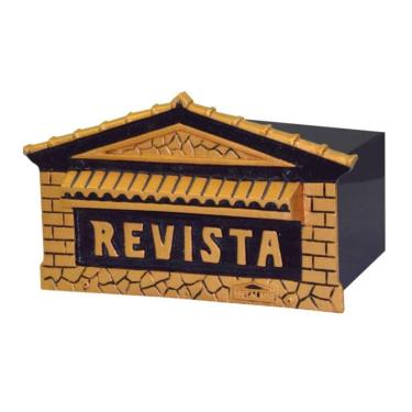 Imagem de Caixa De Correio Para Cartas Veneza Ouro Detras 30x29x13cm