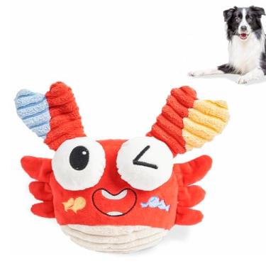 Imagem de FOUR ANGELS Brinquedos Interativos Para Cães - Caranguejo Saltitante Com Música E Gravação, Bola Móvel Para Filhotes Pequenos/Médios/Grandes Para Mantê-Los Ocupados Durante O Tédio, Brinquedo Para A