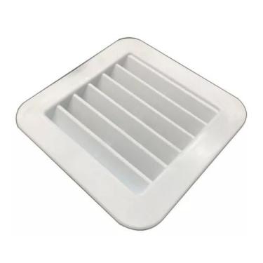 Imagem de Kit 2 Grades Ventilação Quadrada Encaixe 13x13 Exaustores - MARELAGO