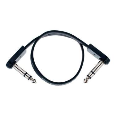 Imagem de Cabo Stereo Para Pedal Ebs Deluxe 28 Cm Flat Patch Trs Dls28