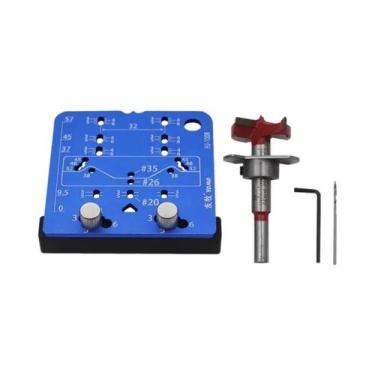 Imagem de Kit De Guia De Perfuração Para Dobradiças Ocultas De 35mm, Modelo De L