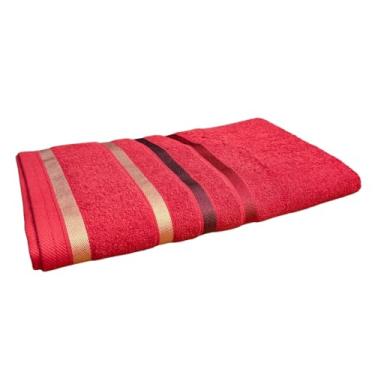 Imagem de Toalha Rosto Teka Lumiere 100% Algodão Fio Penteado 500gr/m² 45x80cm (Vermelho)