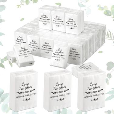 Imagem de Lenços faciais Tinder Happy Tears de 3 camadas e 50 pacotes de casamen