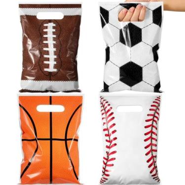 Imagem de Party Favor Bags Funrous, 100 peças, tema esportivo de futebol
