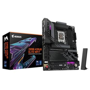 Imagem de Placa Mãe Gigabyte Z890 AORUS ELITE WIFI 7 (LGA 1851/4xDDR5/Thunderbolt 4/USB4 TYPE-C/HDMI/DP/M.2/2.5GbE)