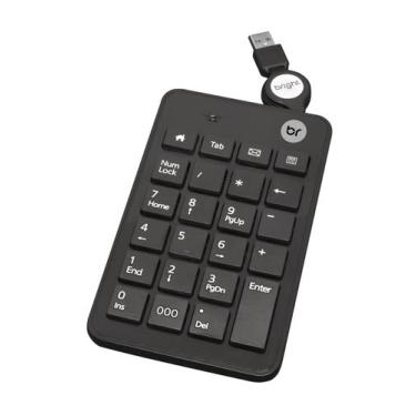 Imagem de Teclado Numérico Usb Retrátil Portátil Pc Notebook Bright