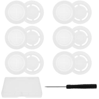 Imagem de 6 peças de válvulas de borracha dispensadoras compatíveis com garrafa de água Gatorade, acessórios de peça de substituição de tampa de vedação de silicone para garrafa de água GX 850 g e tampa de