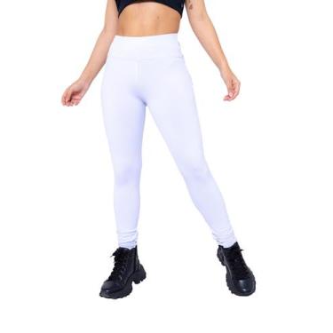 Imagem de Calça Legging Branca Cos Alto - WOLFOX, Branco, GG/44-46
