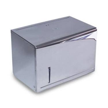 Imagem de Dispenser Papel Toalha Toalheiro Interfolhas Aço Inox 23x27 Aurimar
