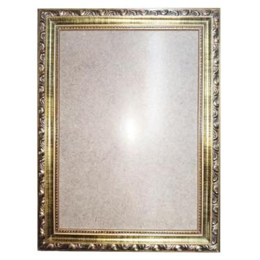 Imagem de Moldura Quadro Foto 30x40 Trabalhada Linda Com Vidro Premium(Dourado)
