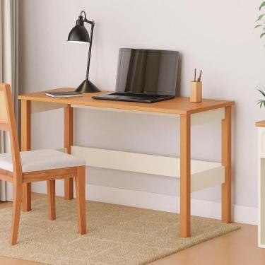 Imagem de Escrivaninha 120cm Ananda Cabecasa Madeiramadeira Off-white/Mel