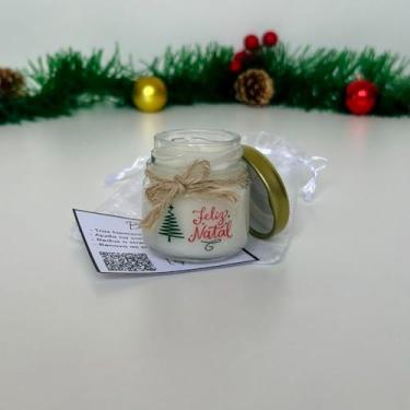 Imagem de Mini Vela Aromática para lembrancinha Natal "Feliz Natal" (Vanilla)