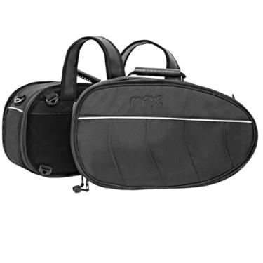 Imagem de Par Bolsa Mala Alforge Lateral Black Universal 36 Litros