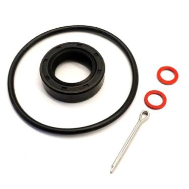 Imagem de Kit de vedação da unidade inferior com anel de vedação do eixo da hélice, junta e retentor de óleo para motor de popa To-hatsu (332600061), códigos 334602230, 345601030 e 9515030325.