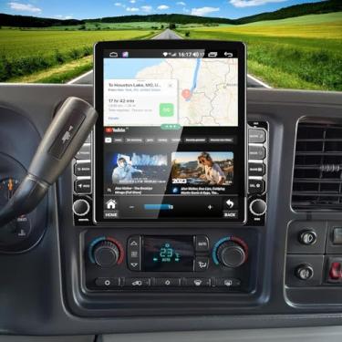 Imagem de Estéreo automotivo Double Din para Cadillac Escalade ESV 2003-2006 com CarPlay sem fio e Android Auto, tela sensível ao toque de 9,7 polegadas, Android 13, suporte a rádio do carro, GPS, Bluetooth