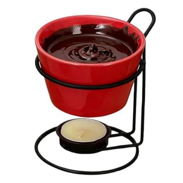 Imagem de Caneca Para Fondue De Chocolate | Panela para Cozinhar e Derreter,Caneca Para Derreter Chocolate - Para Noites De Encontro e Reuniões e Natal e Família e Café e Casa e Cozinha