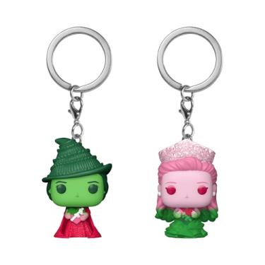 Imagem de Funko Pop! Chaveiro: Pacote com 2 Wicked - Glinda e Elphaba - (Ombre) - Wicked Part 1 - Chaveiro novidade - Miniboneco de vinil para colecionar - Enchimento de meia - Ideia de presente - Mercadoria