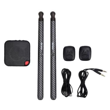 Imagem de Diydeg Conjunto de Bateria de Ar Virtual, Baquetas Eletrônicas Com Sensor de Movimento 3D para Prática Silenciosa Com Pedais e Conversor de áudio, Adequado para Todas As Idades e