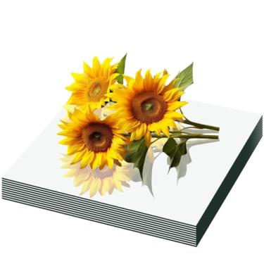 Imagem de LUDEOU Espelhos quadrados para centros de mesa, 25,4 x 25,4 cm, 4 peças, bandeja espelhada quadrada, placa de vela, espelhos de acrílico para decoração de mesa de artesanato faça você mesmo, casamento