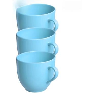 Imagem de Xicaras De Café Chá Porcelana Chicara Xicara(Xicara Azul 3 un)