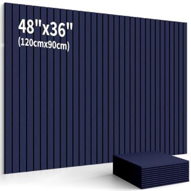 Imagem de Tábuas de cortiça para paredes 122 x 91 cm, placa de feltro alternativa, pacote com 12 quadros de avisos de azulejos de feltro para parede, quadro grande de cortiça para escritório, quadro de pinos