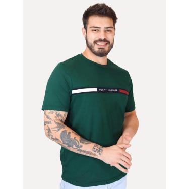 Imagem de Camiseta Tommy Hilfiger Chest Insert Logo Verde Escura-Masculino