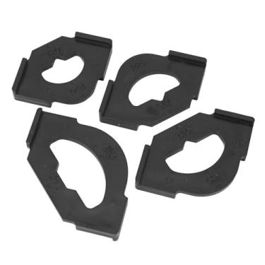 Imagem de Jopwkuin Gabarito de Canto de Roteador de Plástico, Conjunto de Modelo Amigável para Marcenaria, 4 Peças, R20t20, R25t25, R30t30, R40t40, Cortes Rápidos e Fáceis