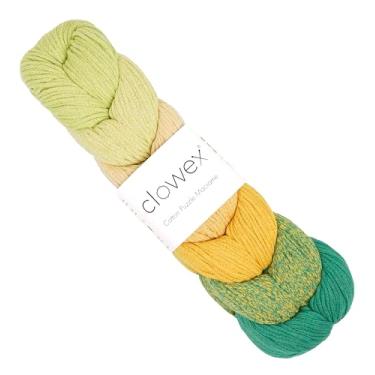 Imagem de Clowex Cordão de macramê de algodão trançado com 7 cores, fio de macramê artesanal variegado de 2,5 mm x 273 m, cordão de artesanato arco-íris, corda de macramê multicolorido para crochê e tricô (N7