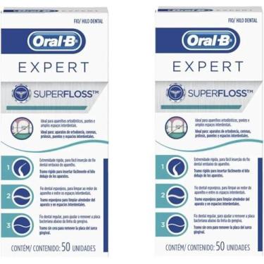 Imagem de Kit Com 2 Fio Dental Super Floss Expert de 50un Cada - RV Dente