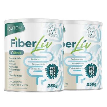Imagem de Kit 2x Fibra Prebiotico Lauton FiberLiv 7 Fibras 250g-Unissex