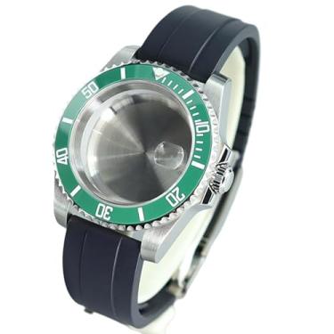 Imagem de FEIYASHI Caixa de relógio mecânico SUB Diver de 40 mm de aço inoxidável para movimento NH35 NH34/36/38 Miyota8215 8205 ETA2824 PT5000, Tampa inferior sólida 3, For ETA2824 PT5000 Movement, Caixa de