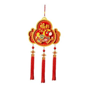 Imagem de Fancyes Enfeite de Ano Chinês para Pendurar, Pingente Festivo Tradicional, Ano Lunar do Cavalo 2026 para Decoração de Casa de Campo, Style D