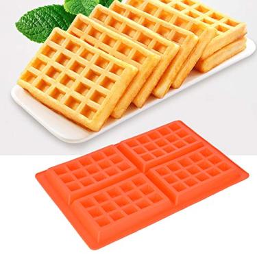 Imagem de Acouto Waffles de Silicone Com 5 Cavidades - Bolos Antiaderentes, Muffins, Chocolate e Muito Mais - Micro-ondas, Forno, Freezer e Máquina de Lavar Louça Seguros - Ferramenta para Assar café da manhã