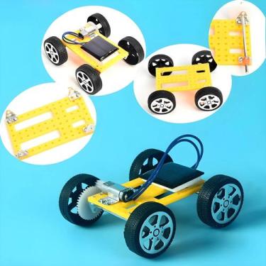 Imagem de Carro Mini Solar DIY Para Crianças, Brinquedo Energizado, Presente Ino