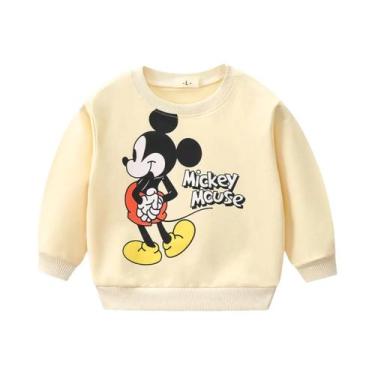 Imagem de Conjunto De Moletom Infantil Disney Mickey Com Capuz E Calça De Manga 