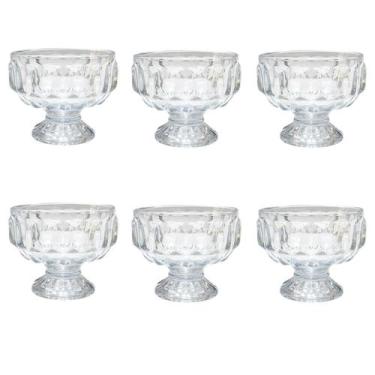 Imagem de Jogo taça de sobremesa em vidro com 6 peças 150 ml - QUERO PRESENTEAR