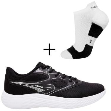 Imagem de Kit 01 Tênis De Corrida Rainha Star Caminhada Esportivo+ 01 Meia Penalty Esportiva Movimento