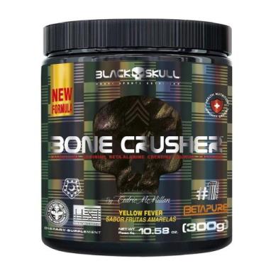 Imagem de Pré-treino bone crusher (nova fórmula) - 300g - BLACK SKULL