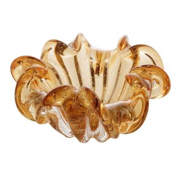 Imagem de Centro de Mesa de Vidro Italy Âmbar 21 x 10cm Wolff