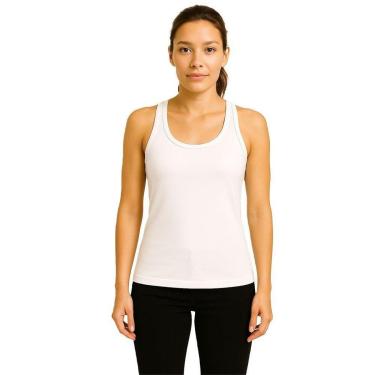 Imagem de Camiseta Regata Feminina Lisa Dry Academia Fit-Feminino