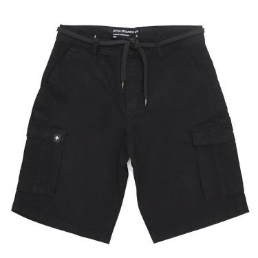 Imagem de Bermuda LRG Sarja Twill Cargo - Preto-Masculino