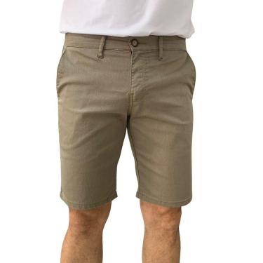 Imagem de Bermuda Ogochi Masculina Sarja Bege 3009015 - Bege 40-Masculino