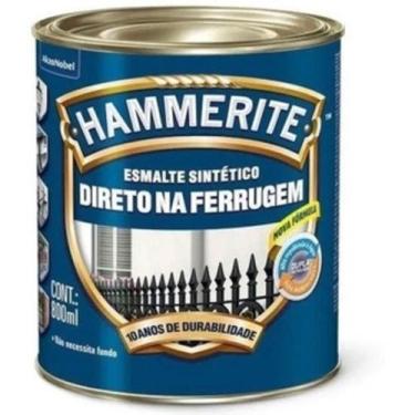 Imagem de Esmalte Hammerite Direto na Ferrugem 800ml, Marrom