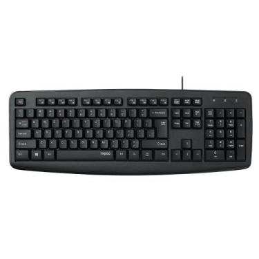 Imagem de Teclado Rapoo NK2600, 104 Teclas de Membrana, Teclas Multimídia, Resis