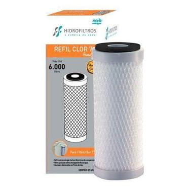 Imagem de Refil Pou 5 Carbon Block 7" De Encaixe Hidro Filtros - Hidrofiltros