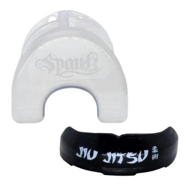 Imagem de Protetor Bucal Profissional Termo Ajustável Spank lutas, Black, Único