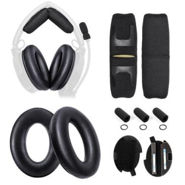 Imagem de Almofadas de ouvido e almofada de arco Voarmaks para headset Bose A20