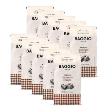 Imagem de Café Moído Baggio Aroma Chocolate Trufado Kit 10 Pacotes 250g - Baggio