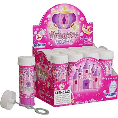 Imagem de Bolha De Sabão, Brasilflex, Princess, 60 ml, Caixa com 12 Unidades